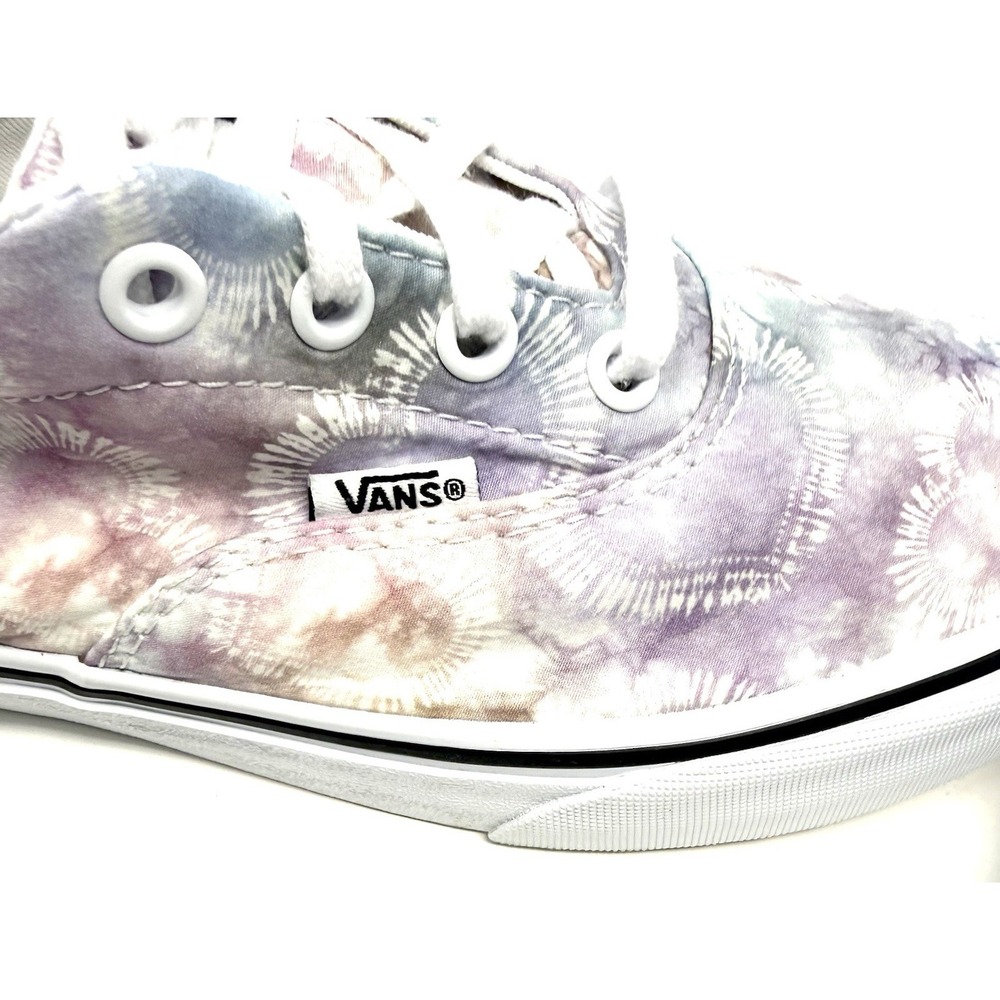 Vans Doheny Multicolor Pink & Blue Tie Dye Heart White Skate Shoes Womens Size 8 - Picture 11 of 11